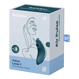 Вакуумний стимулятор клітора з вібрацією Satisfyer Vulva Lover 1 блакитний - мініатюра 7