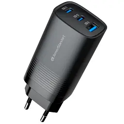 Зарядний пристрій Armorstandart 2xUSB-C + 1xUSB 67 Вт GaN чорний (ARM88384)