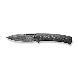 Ніж складаний туристичний Civivi Caetus Flipper, (8.8 см) Damascus / Carbon Fiber - мініатюра 8