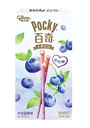 Японські палички Glico Pocky Milk Blueberry Flavor 45г