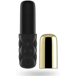 Потужний міні-вібратор Satisfyer Mini Lovely Honey Gold зі знімним ковпачком 15 режимів роботи - мініатюра 3