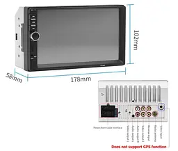Автомагнітола Pioneer 7018B 2DIN 7" - мініатюра 3