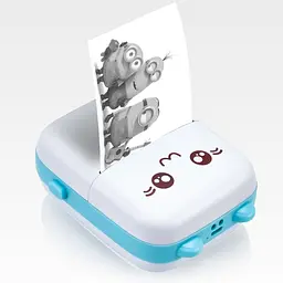 Портативний термопринтер JETIX Mini printer Blue - мініатюра 2