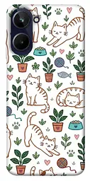 TPU чохол Demsky Cats pattern для Realme 10 4G