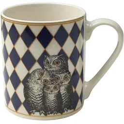 Чашка MBM HOME Graphic Ritual 340 мл синьо-біла (KP-156 BLUE/WHITE)
