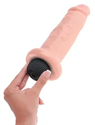 Фалоімітатор King Cock Squirting Cock 21.6 см тілесний - мініатюра 4