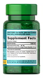 Натуральна добавка Puritan's Pride Ginkgo Biloba Standardized Extract 60 mg 120 капсул - мініатюра 2