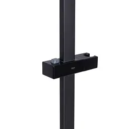 Душова стійка з тримачем універсальна Qtap Lepit 705 мм прямокутна QTLEP82103NB Black Matt Чорний матовий - мініатюра 3