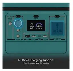 Портативна зарядна станція V-TAC VT606 230 В, 500 Вт, 26,2 А·год, 568 Вт·год - мініатюра 9