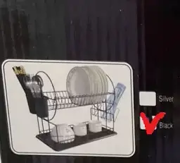 Сушіння для посуду Dish Rack WL 2605 S чорна - мініатюра 6