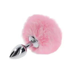 Анальна пробка з хвостиком Taboom Bunnytail Buttplug, 13,5 см (рожевий)