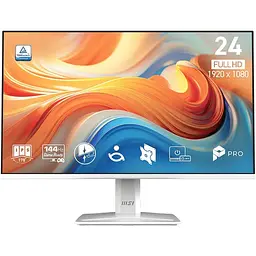Монітор MSI 23.8" PRO MP243W-E14 White FHD IPS 144Hz (9S6-3PD1CT-034)