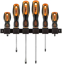 Викрутки SL,PH, сталь CrV, набір 6шт Neo Tools hoz0014079