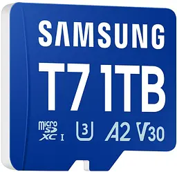 Карта пам'яті Samsung MICRO SDXC T7 1TB, U3, V30, A2 до 170 Мб/с (MB-MB1T0T/WW) - мініатюра 10