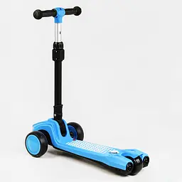 Самокат Best Scooter 60х16х67-79 см Блакитний 000231315 - мініатюра 4
