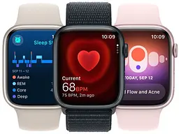 Смарт-годинник Apple Watch Series 9 GPS 45mm Midnight Aluminum Case w. Midnight S. Loop (MR9C3) - мініатюра 7