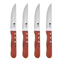 Набір ножів для стейків Bergner Bbq lovers 4 предмети (BG-40201-MM)