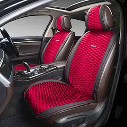 Накидки для передніх сидінь Алькантара Palermo Premium Червоні 2 шт