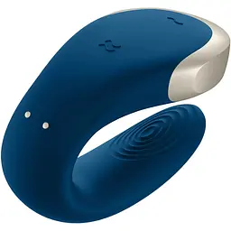 Смарт-вібратор для пар Satisfyer Double Love (Blue) - мініатюра 2