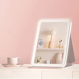 Дзеркало для макіяжу DOCO Daylight Portable Flat Mirror Pro Pink (FM008P) [162477] - мініатюра 7