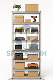 Стелаж металевий 250×60×30 оцинкований самозбірний SPACEMAX 8