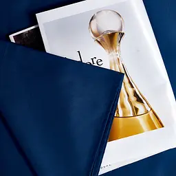 Простирадло Moon&Star Deep Blue Satin Premium Gold Люкс 110х160 см (MS-860000230) - мініатюра 3