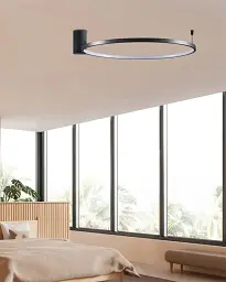 Люстра Goldlux 329134 Noemi LED 1x20W 4000K 2600Lm IP20 чорна - мініатюра 2