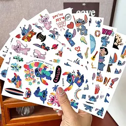 Набір тимчасових тату "Ліло та Стіч №2" Fresh Tattoo lilo-stich-tattoo-2-1, 10 штук, розмір 12 х 7 см - мініатюра 6