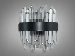 Світильник настінний LED Diasha 836/2PB, 18W, чорний, IP20, 990 лм, сучасний стиль