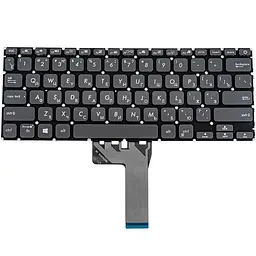Клавіатура для ноутбука ASUS (X409 series) rus сірий без фрейма підсвічування клавіш