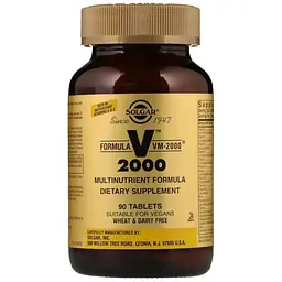 Мультивітаміни Solgar Formula VM-2000, 90 таблеток