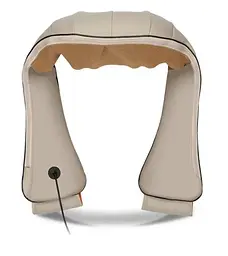 Роликовий масажер UKC Massager of Neck з підігрівом для спини та шиї на 8 роликів бежевий  - мініатюра 2