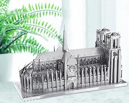 Колекційна модель PIECECOOL NOTRE DAME CATHEDRAL PARIS SILVER P016-S - мініатюра 2