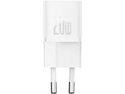 Мережевий зарядний пристрій BASEUS GaN5 Fast Charger (mini) 1C 20 W White (CCGN050102) - мініатюра 3