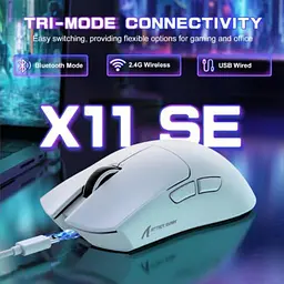Мишка ігрова бездротова Attack Shark X11se WHITE - мініатюра 5