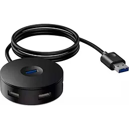 USB-хаб Baseus Round Box 4-Port USB-A Black 1 м [CAHUB-U01] [77941]
