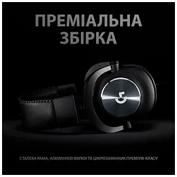 Навушники Logitech G PRO X Gaming Headset + Stand USB Black (991-000358) - мініатюра 9