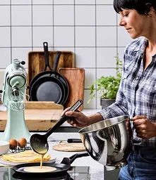 Сковорода для блинов KitchenAid CFA 24 см черная СС005680-001 - миниатюра 2