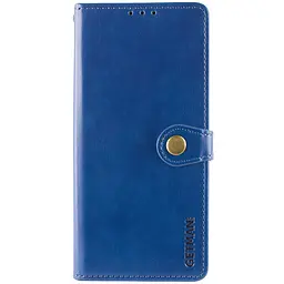 Шкіряний чохол-книжка Getman Gallant (PU) для Motorola Moto G87 5G Синій