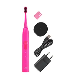 Звукова гідроактивна зубна щітка Black Whitening ІІ Shocking Pink (рожева) Megasmile - мініатюра 3