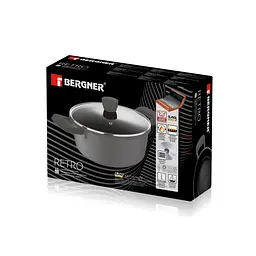 Каструля з кришкою Bergner Retro 24 см 4,1 л (BG-30738-NP) - мініатюра 2