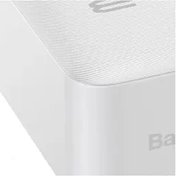 Зовнішній акумулятор Baseus PowerBank Bipow Overseas 15W 30000mAh White (PPBD050202) - мініатюра 5