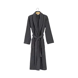Халат махровий unisex Lotus Home - Basic New Line антрацит S - мініатюра 7