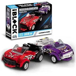 Іграшка конструктор iBlock Мегакари Kids hits KH52/003 208 деталей (6902300265995)