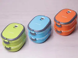 Ланч-бокс 2 ємності Kamille 20х14.5х13.5 см kuh0009673 - мініатюра 2