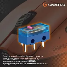 Комп'ютерна мишка GamePro Genesis Avenger Wireless/Bluetooth/USB Orange (GM096O) - мініатюра 8