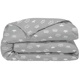 Підковдра євро Cosas Grey Crown 200х220 см (Crown_Grey_2)