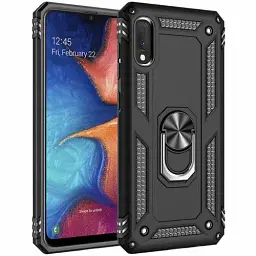Панель BeCover Military для Samsung Galaxy A02 SM-A022 / M02 SM-M022 Black (706640) - мініатюра 2