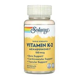 Вітамін К2, Triple Strength Vit K-2 MK-7 150 mcg - 30 veg caps