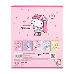 Зошит Kite Hello Kitty, 12 аркушів, клітинка (HK25-232-1), в асортименті - мініатюра 10